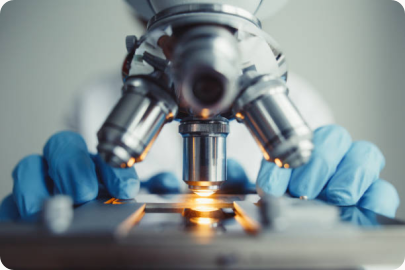 Laboratory testing through microscopy