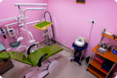 Clinical room used for laser therapy